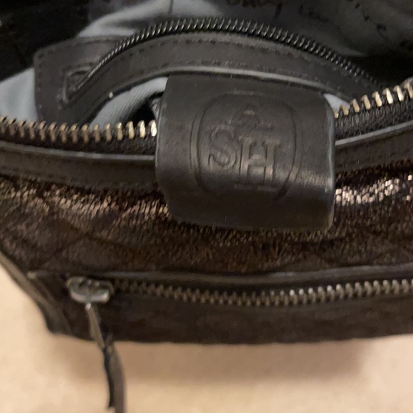 ASH bag black real leather bronze metallic front - Picture 5 of 6